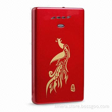 Portable External Backup Battery with 5,000mAh Capacity for iPhone/iPad/Digital Camera and More